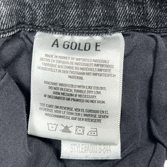 AGOLDE Jean Shorts Women’s 28 Light Denim High Rise Button Fly Cutoff Frayed - Picture 10 of 13